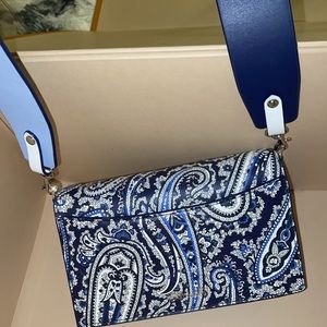diane von furstenberg blue printed bag